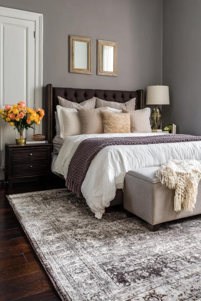 10. Anchor the Room with a Soft, Oversized Rug