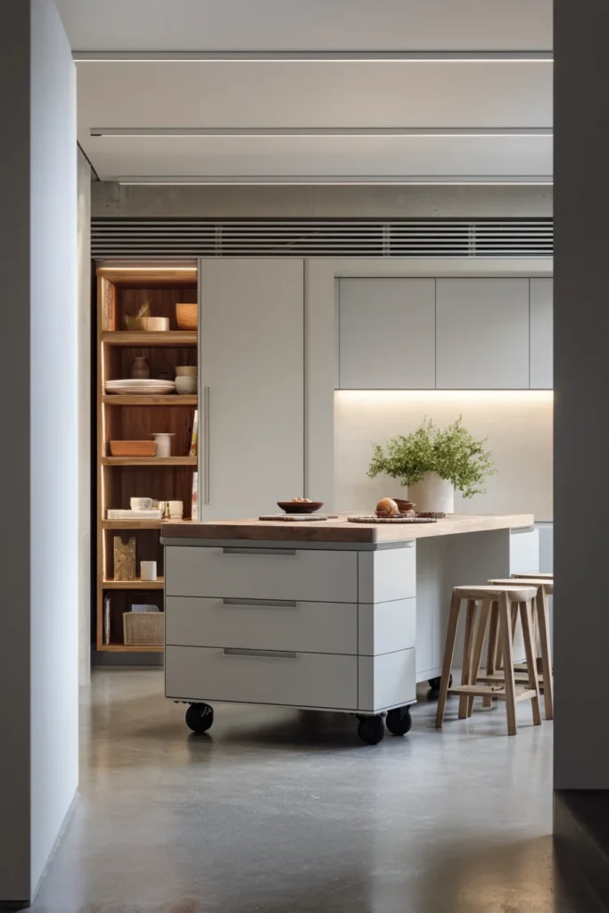 Smart Vertical Storage Kitchenette