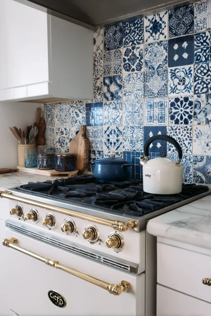 10. Temporary Tile Backsplash
