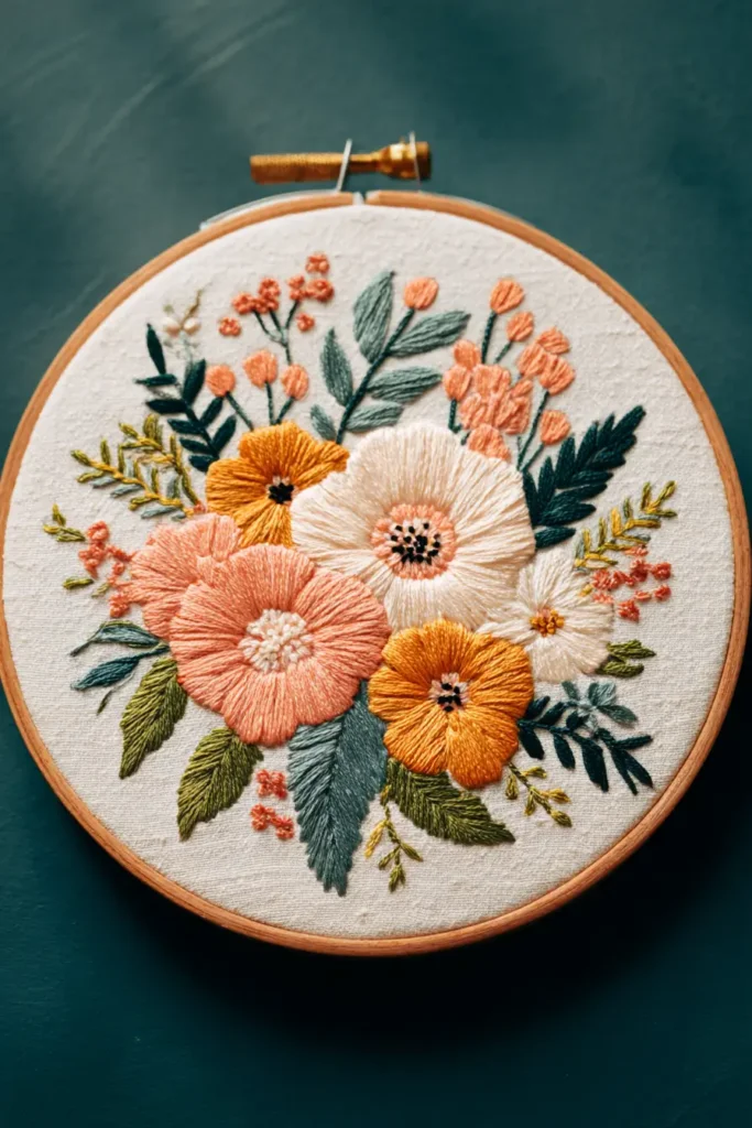 10. The Floral Embroidery Kit That Gives You DIY Texture