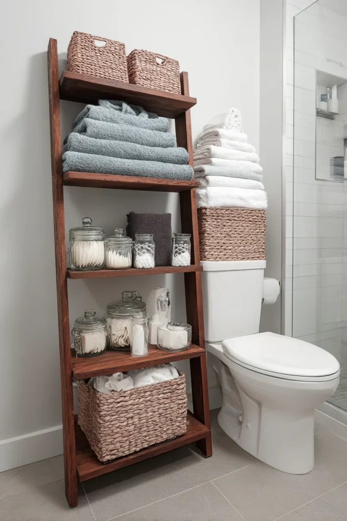 11. Over the Toilet Storage for Empty Wall Space