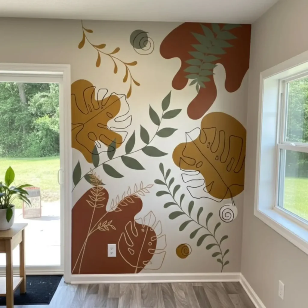 12. DIY wall murals show your style