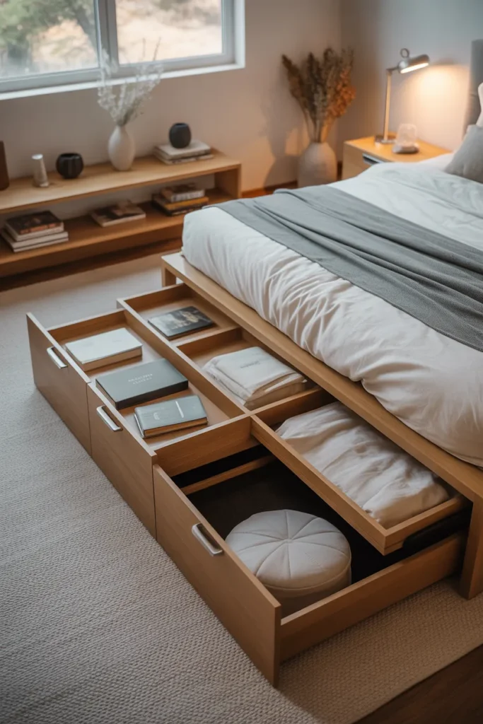 12. Use smart storage furniture instead of extra cabinets