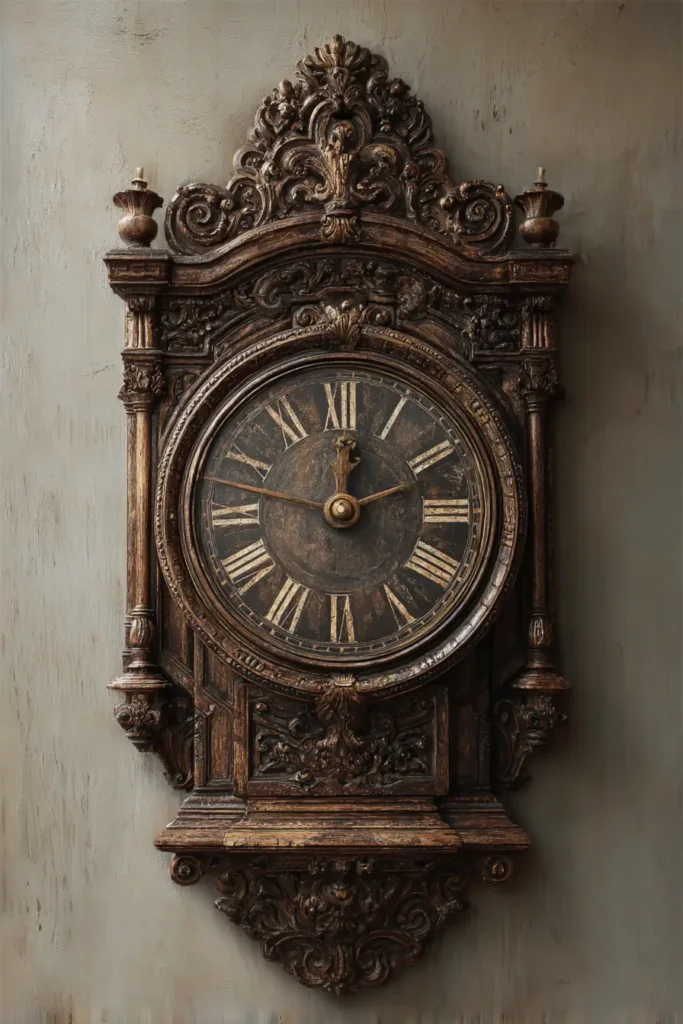 13. Antique Clocks as Statement Pieces