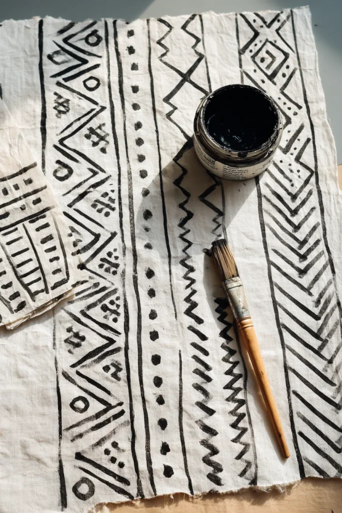 13. DIY Mudcloth Prints