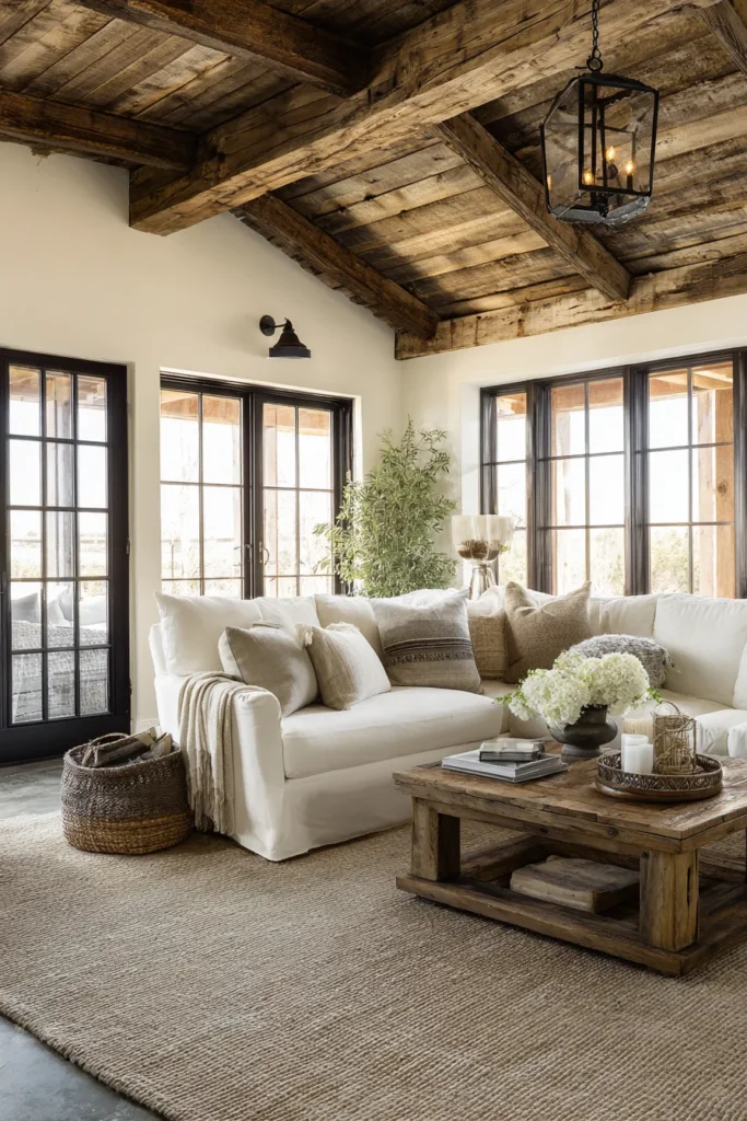 13. MIX MODERN AND RUSTIC ELEMENTS