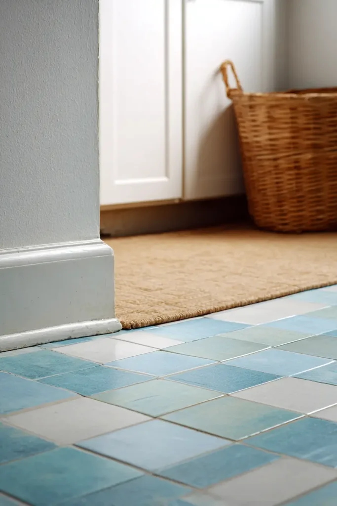 14. Add Peel-and-Stick Floor Tiles