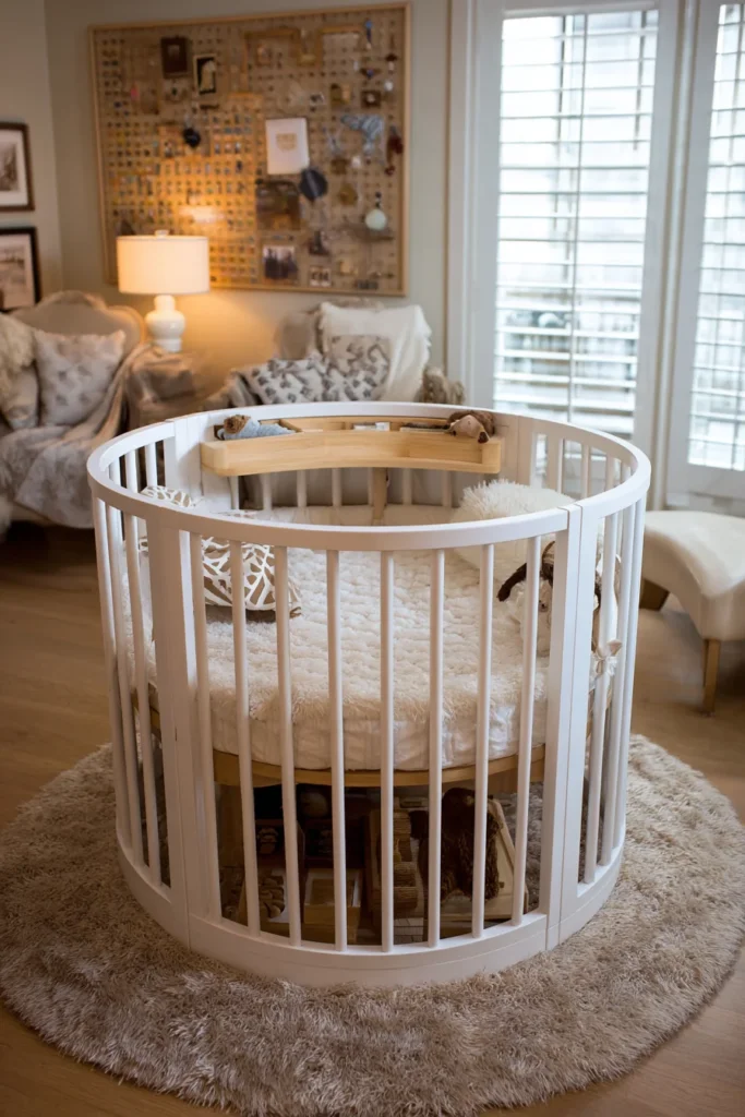 14. Convertible Crib-to-Desk for Nursery to Office