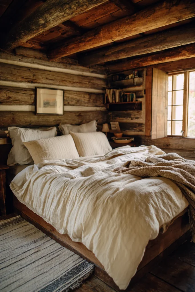 14. Drop the Log Cabin Comforter in Your Bedroom