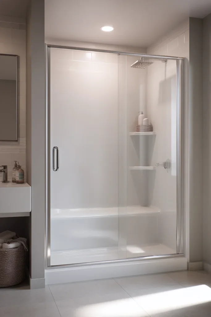 Prefabricated Shower Stall for Fast Conversion