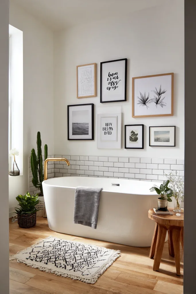 14. Simple Wall Art for a Personal Touch