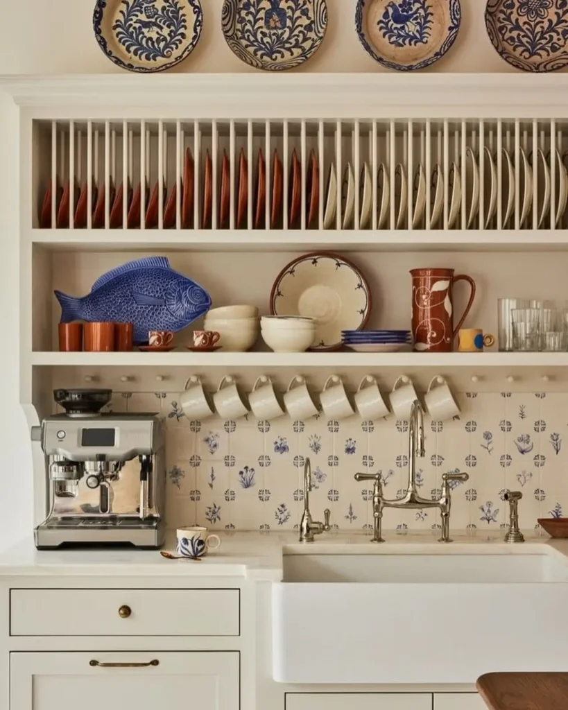 15. Make Your Backsplash a Storage Zone