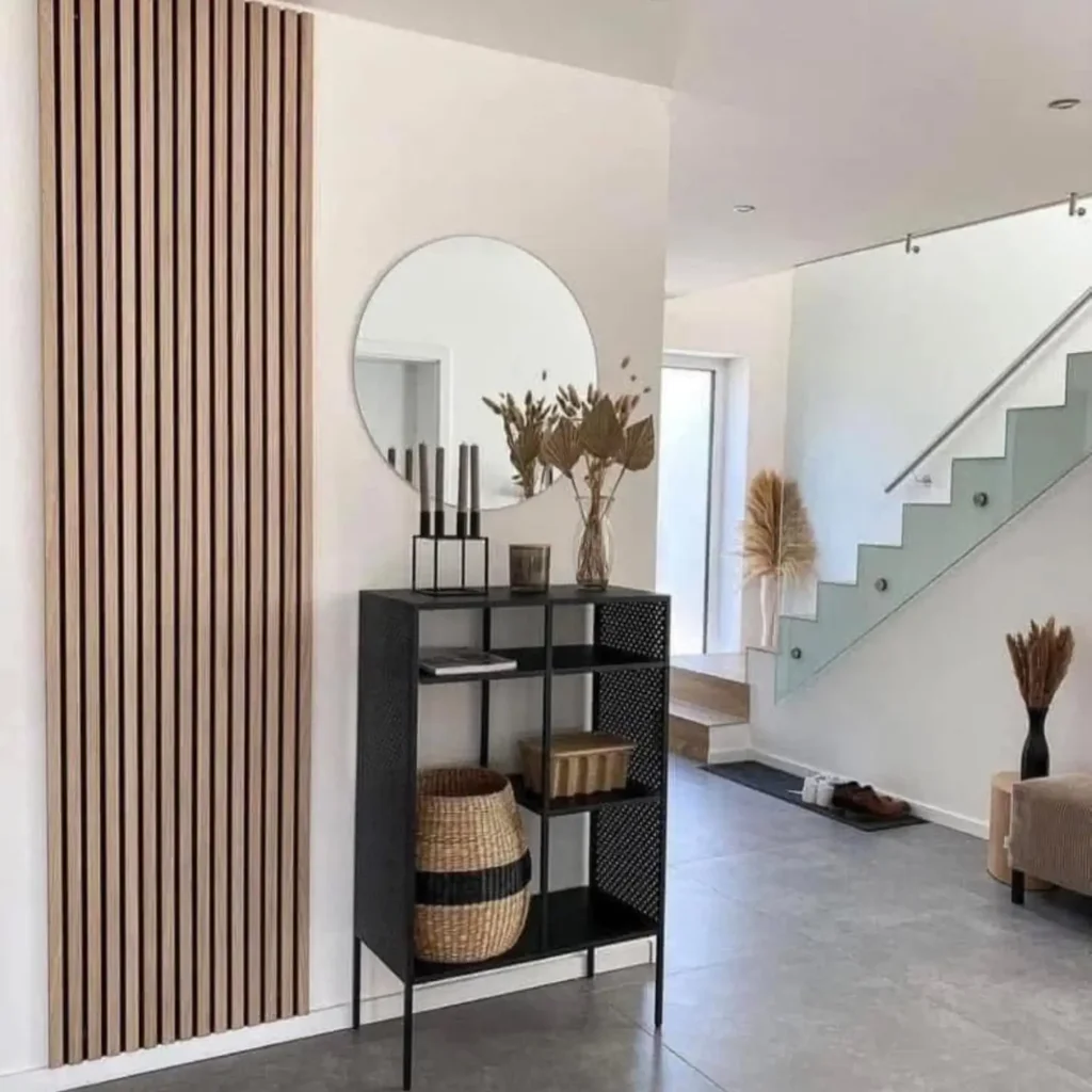 2. DIY fluted walls add a luxury feel
