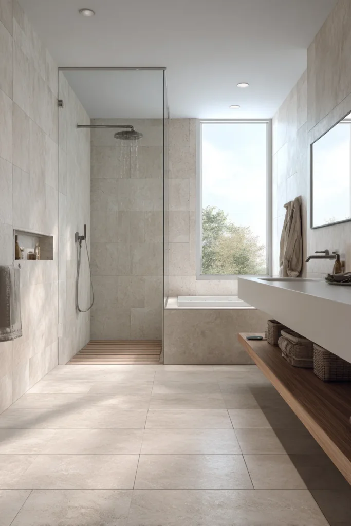  Full Height Tile Shower for a Clean Finish