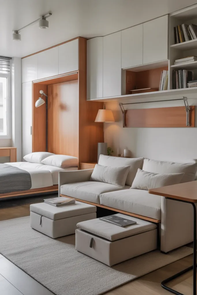 2. Use furniture that does more than one job