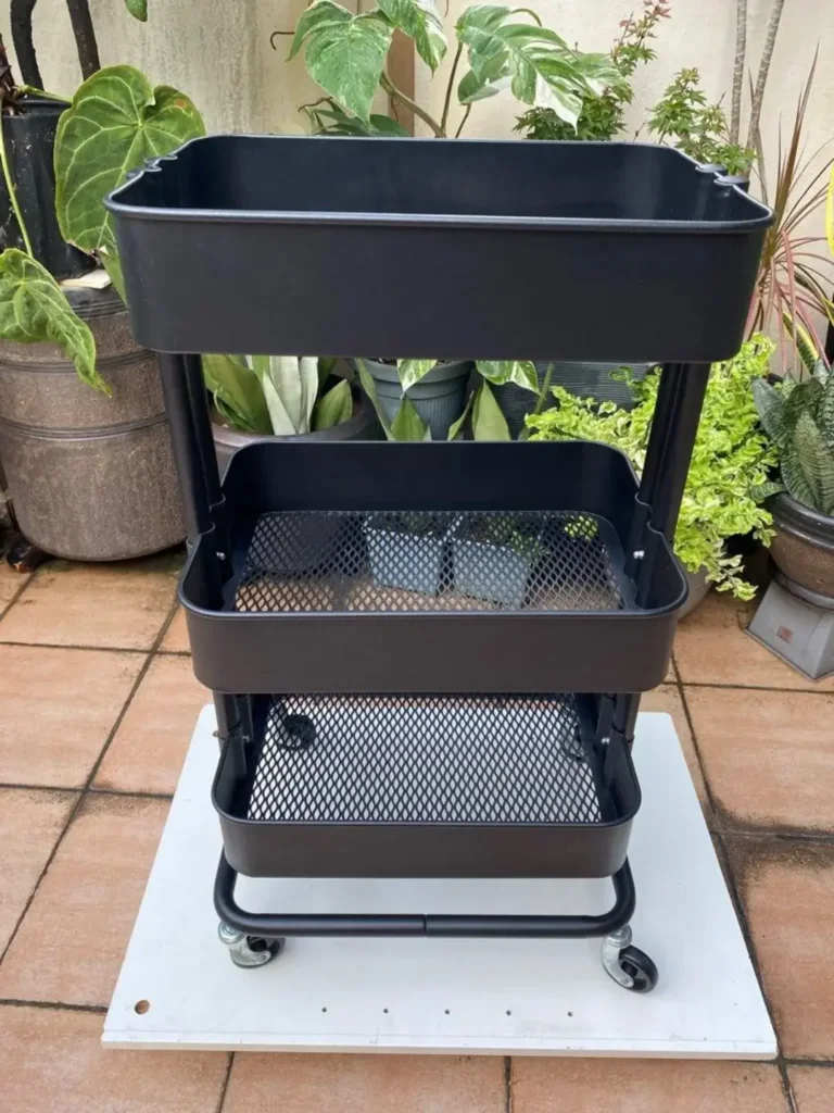 3. Get a Rolling Kitchen Cart for Extra Counter Space