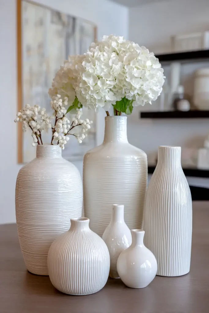 3. Thrifted Vases Styled Like High End Ceramics
