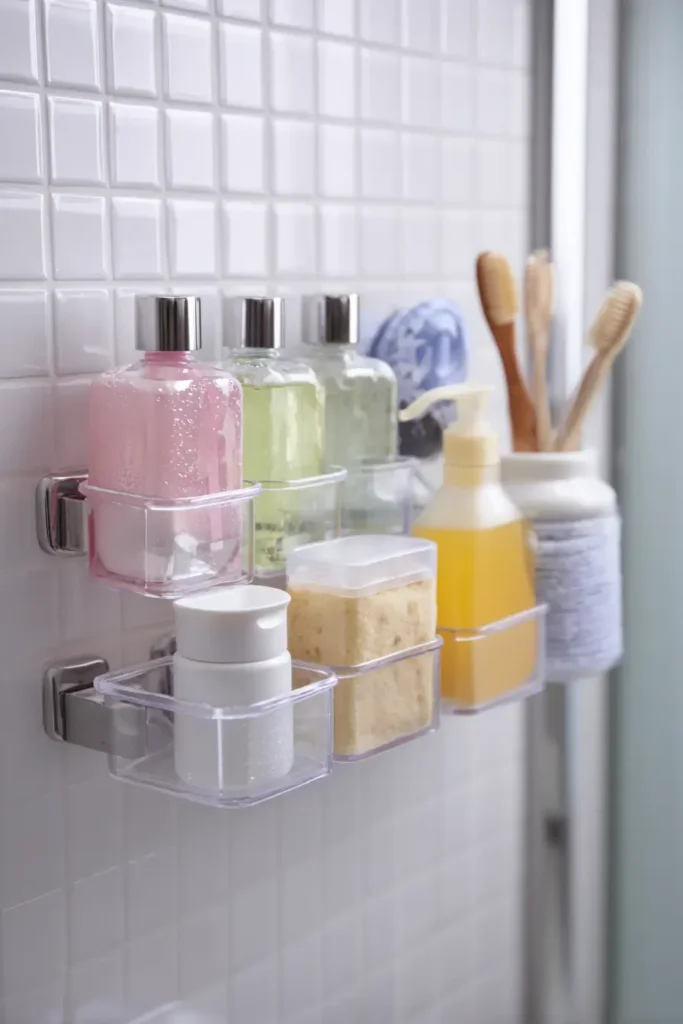 3. Wall mounted organizers without drilling
