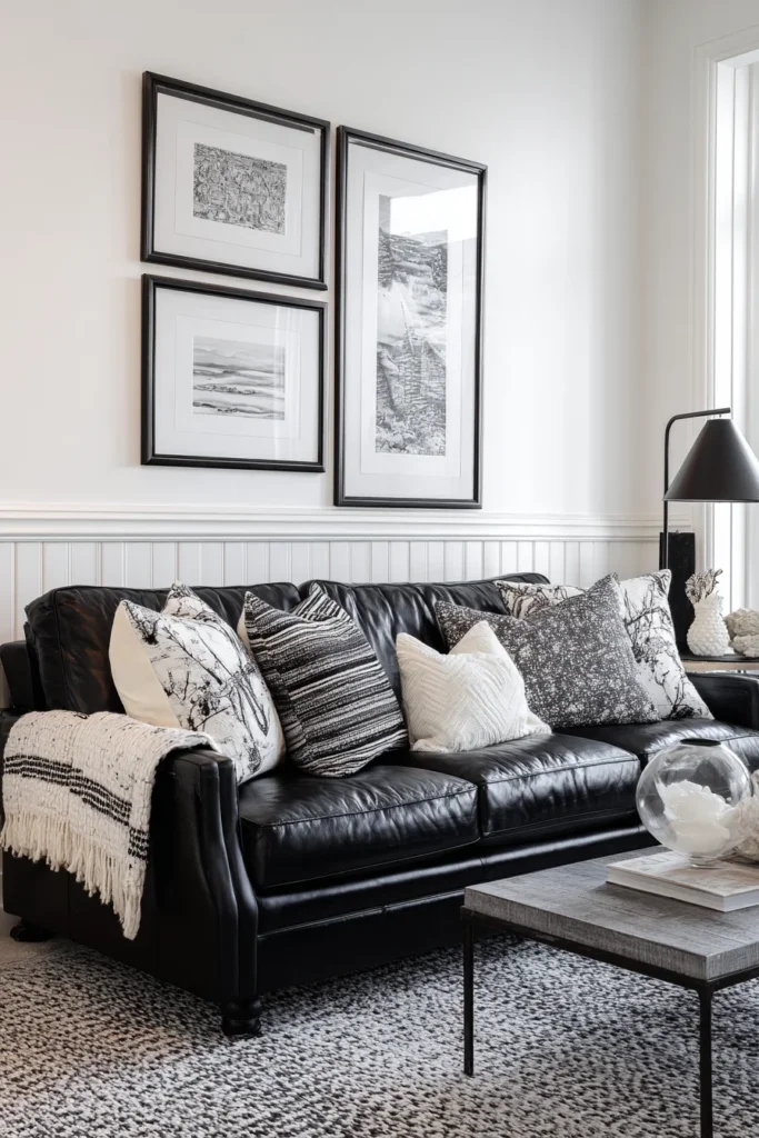 4. Black and White for Strong Contrast