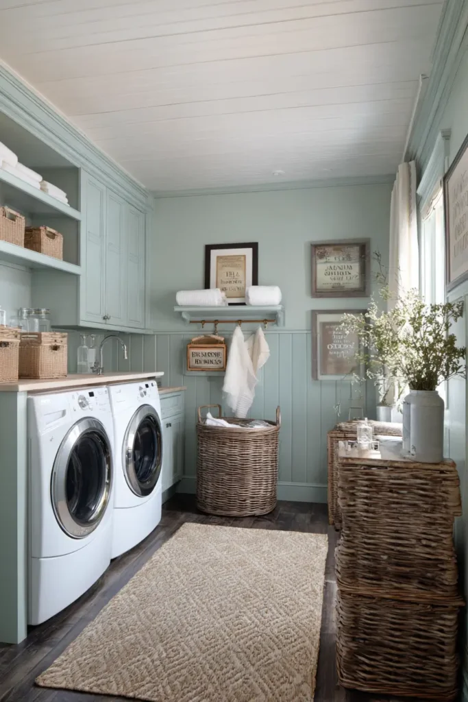 4. Color Drenching Hits Farmhouse Walls