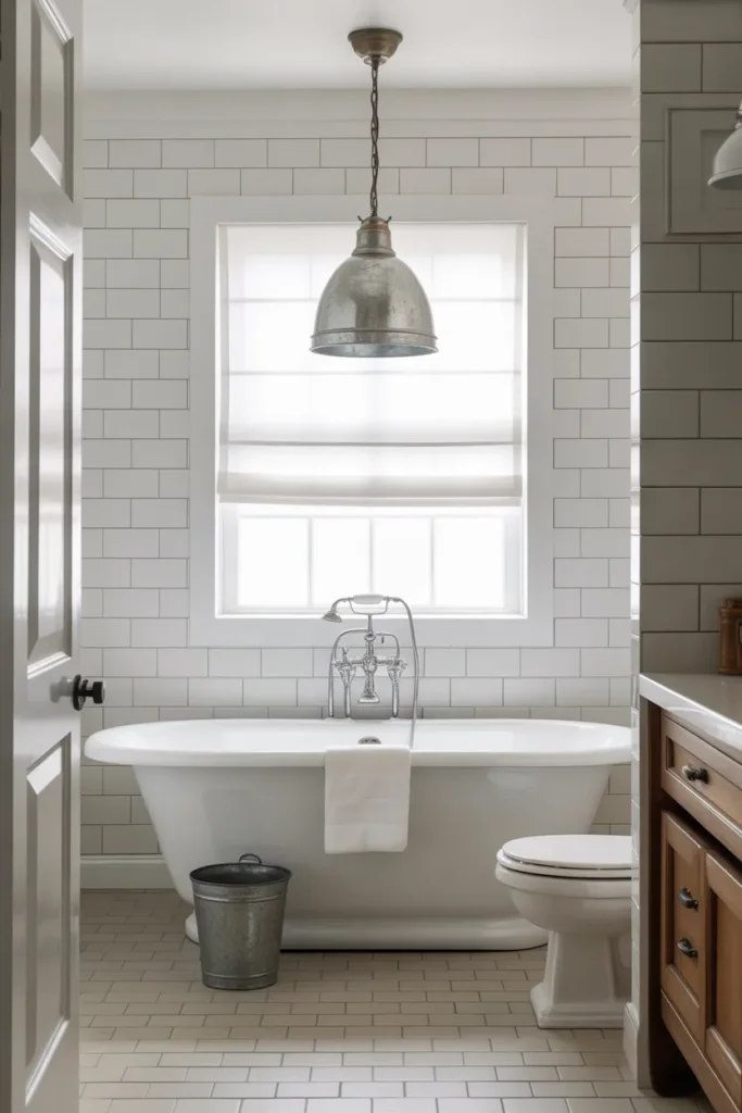 5. Add a Clawfoot Tub — But Choose Modern Feet