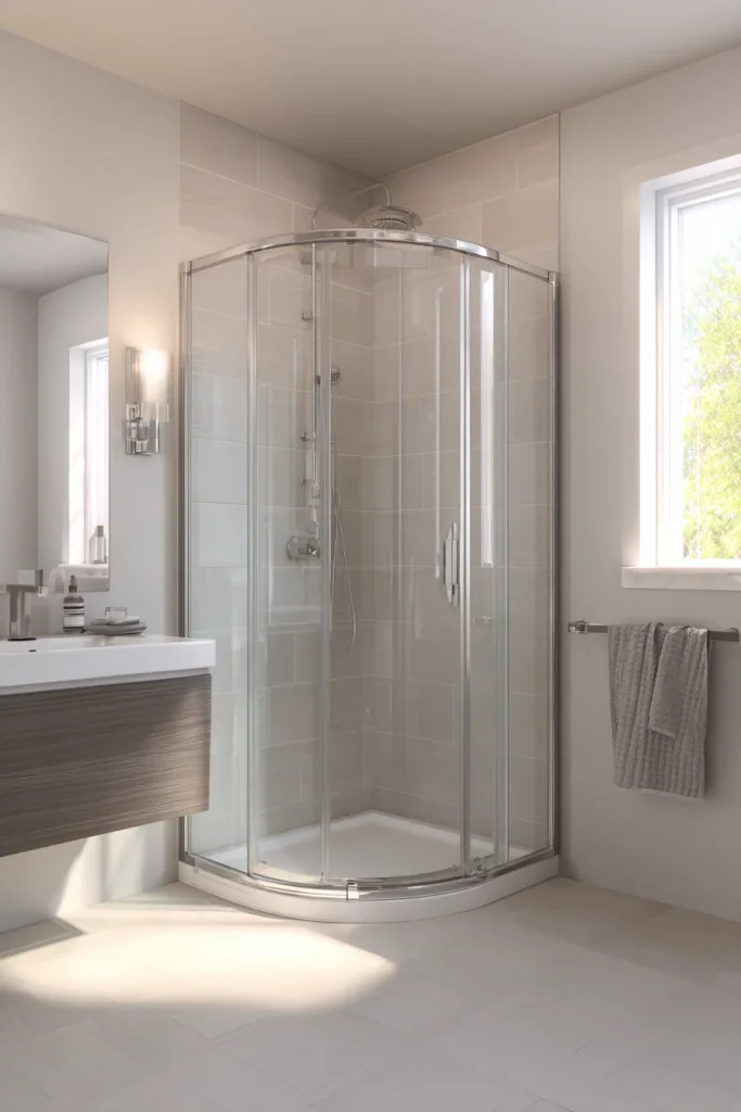 Corner Shower Conversion for Small Bathrooms