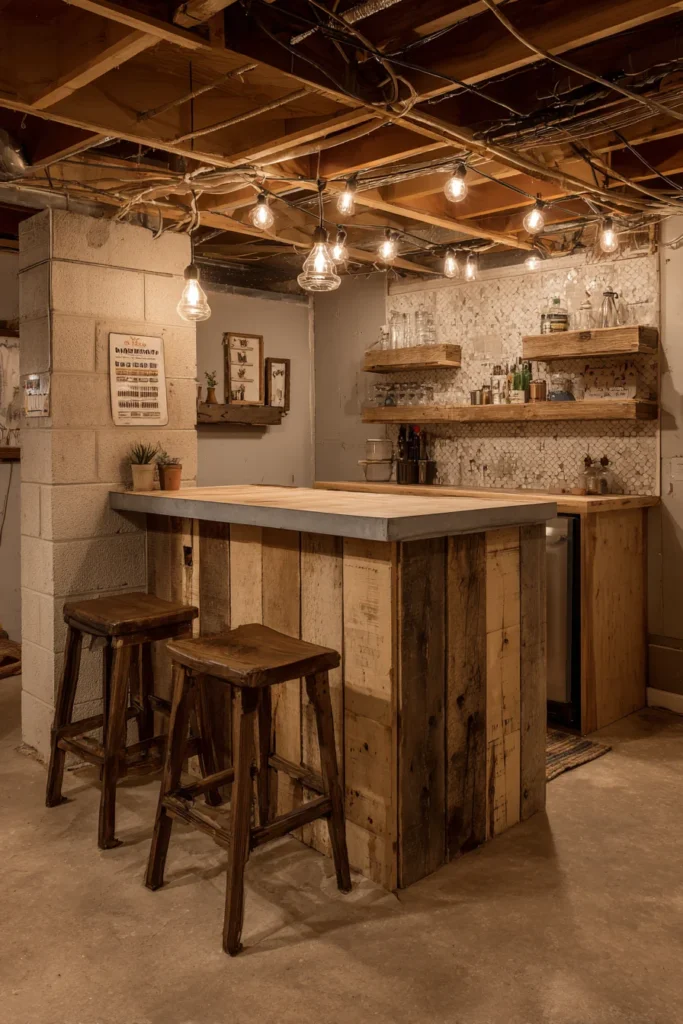 DIY Basement Bar on a Budget
