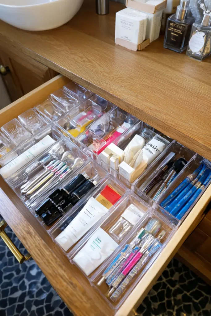 5. Drawer dividers that stop small item mess
