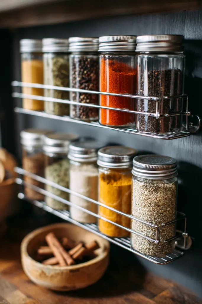 5. Magnetic Spice Storage Racks
