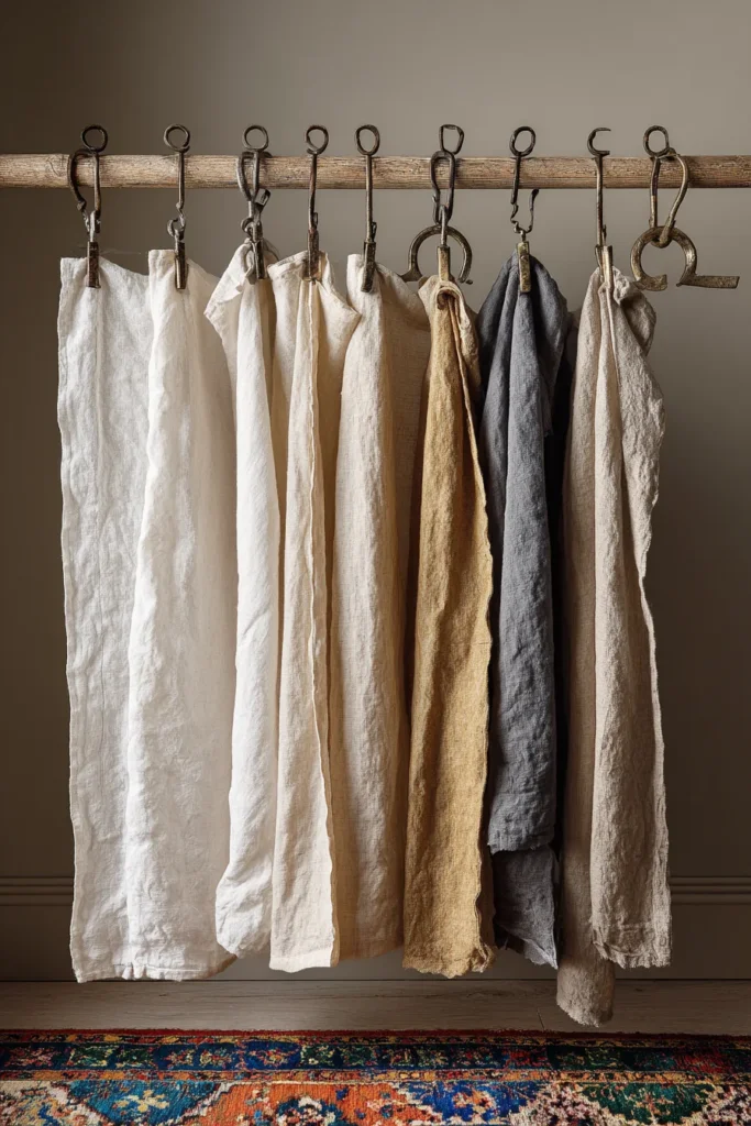 6. DIY Washed Linen Curtains