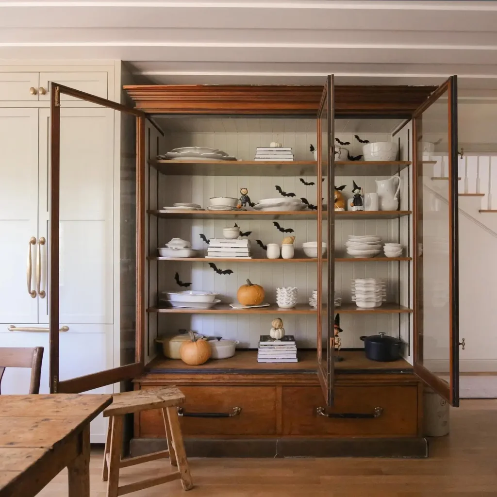 6. Paint Only the Inside of a Cabinet or Niche