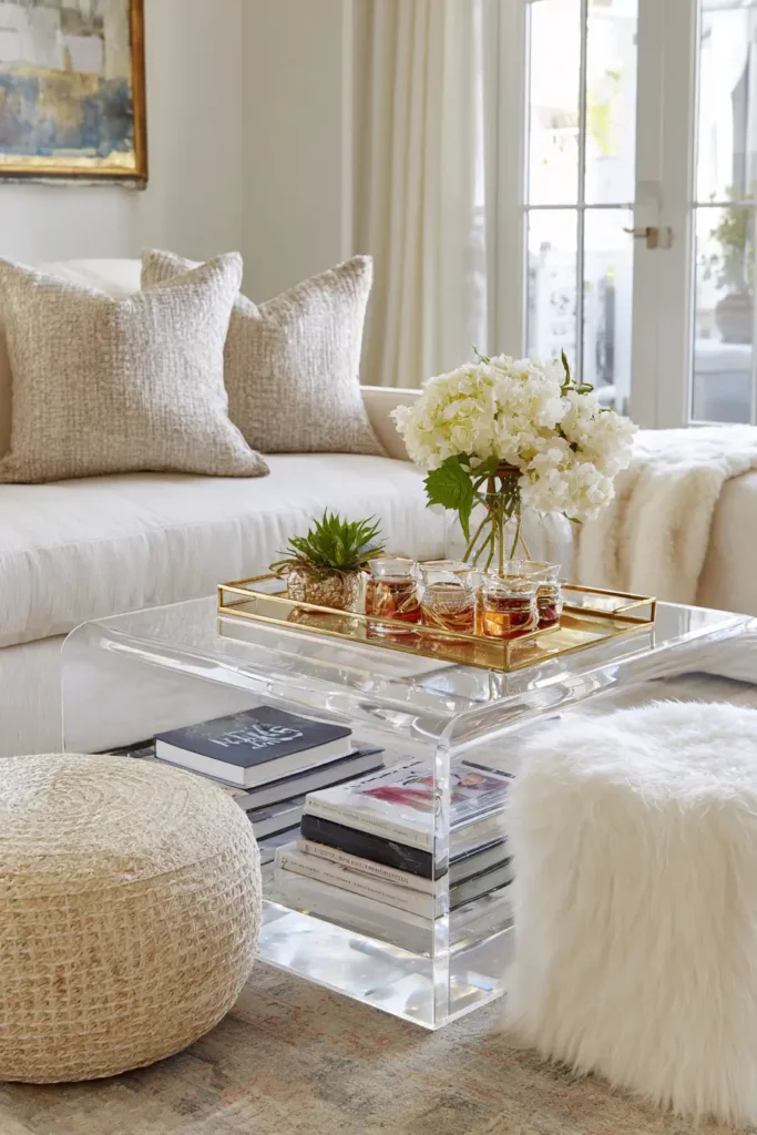 6. Swap Your Coffee Table for Two Stacked Stools