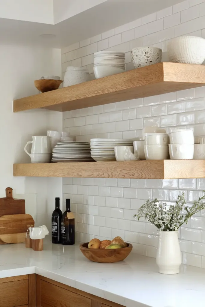 6. Use Floating Shelves with Purpose