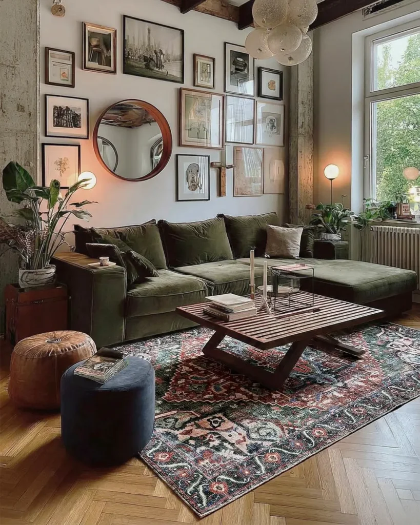6. Use a Statement Rug to Anchor the Room