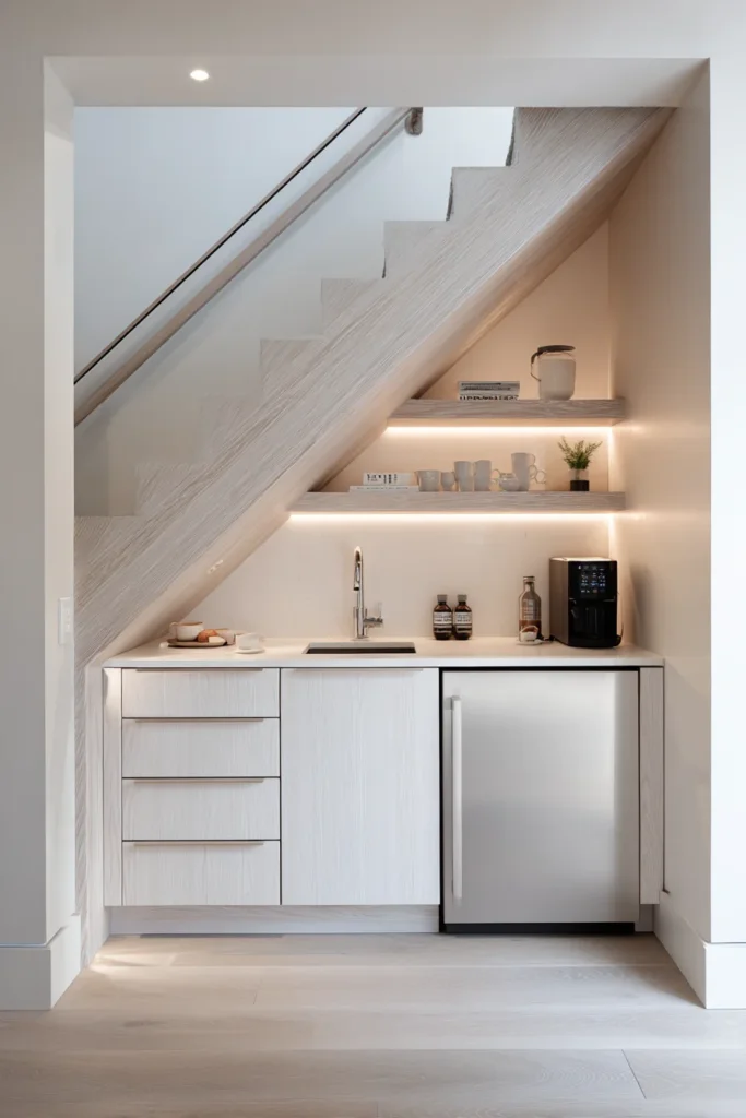 Industrial Style Basement Kitchen
