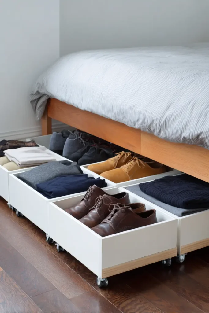 7. Put Drawers Under Your Bed, Not Bins