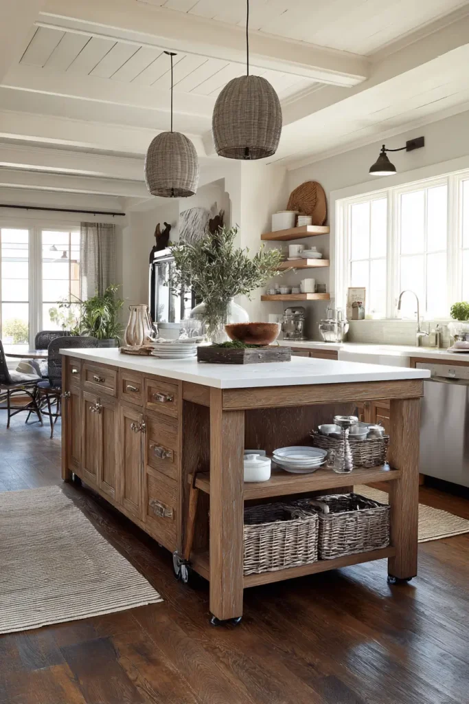 7. Use Portable Kitchen Islands