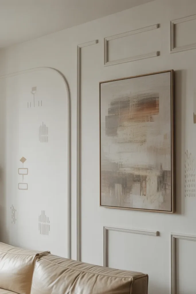 8. Decorate walls without overfilling them