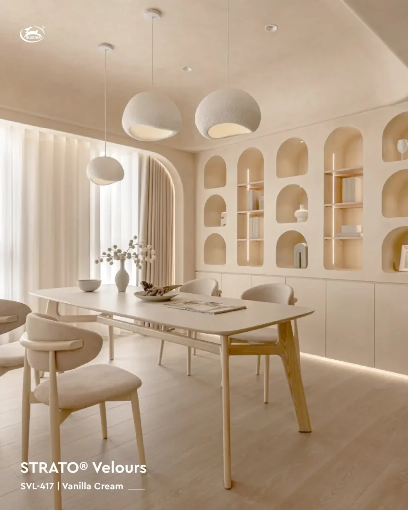 8. Textured paint makes walls look rich