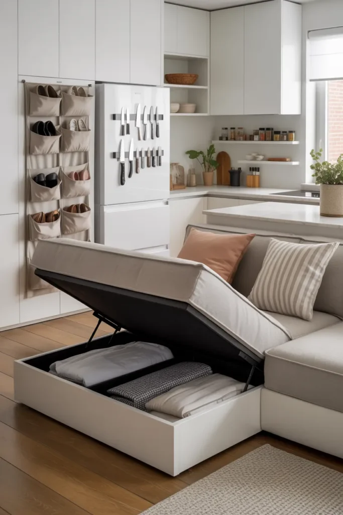 9. Hide storage inside everyday items