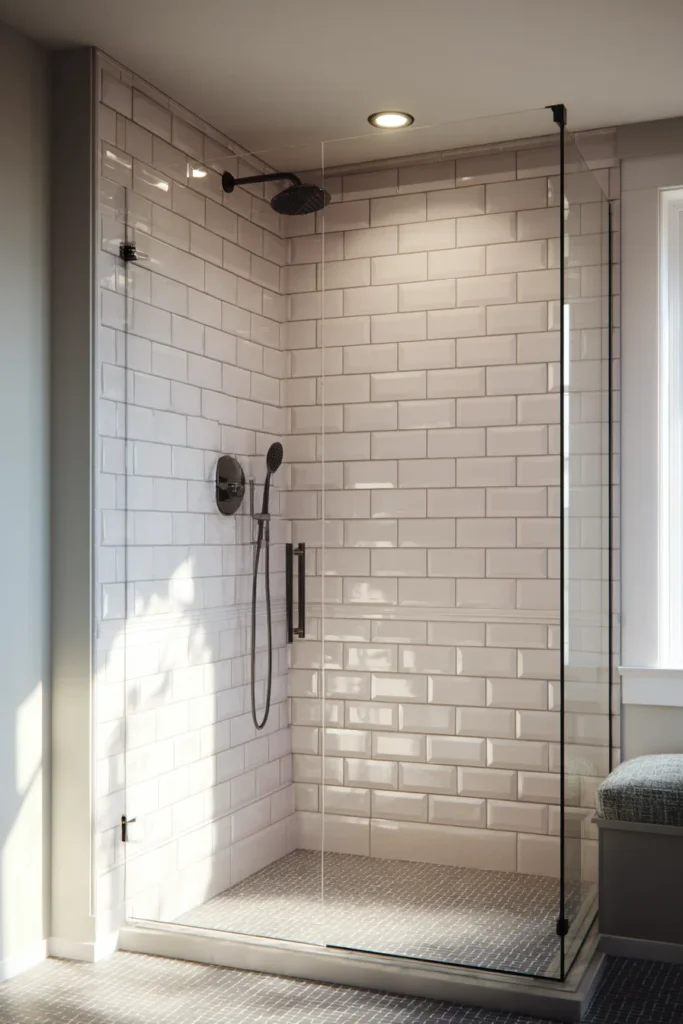 Subway Tile Shower for a Timeless Design