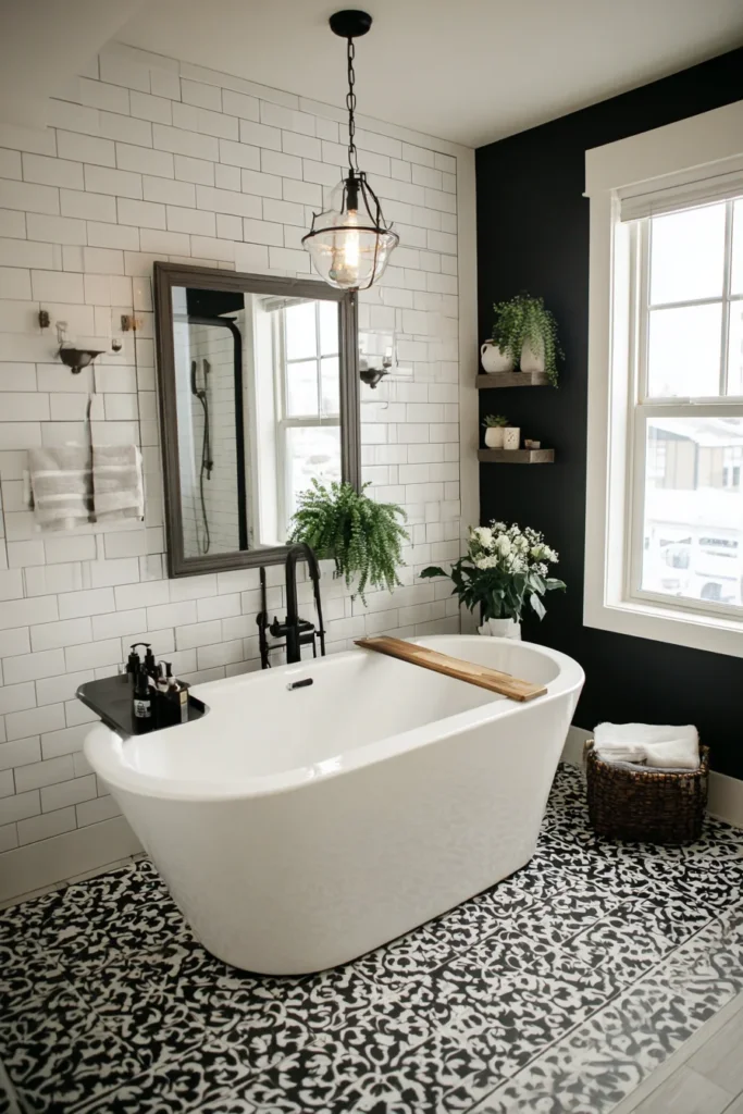 Affordable Black and White Bathroom Ideas on a Budget