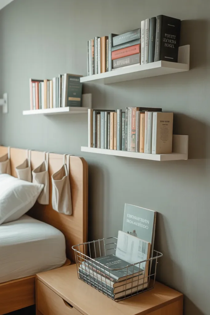 Book and Magazine Storage Without a Heavy Shelf