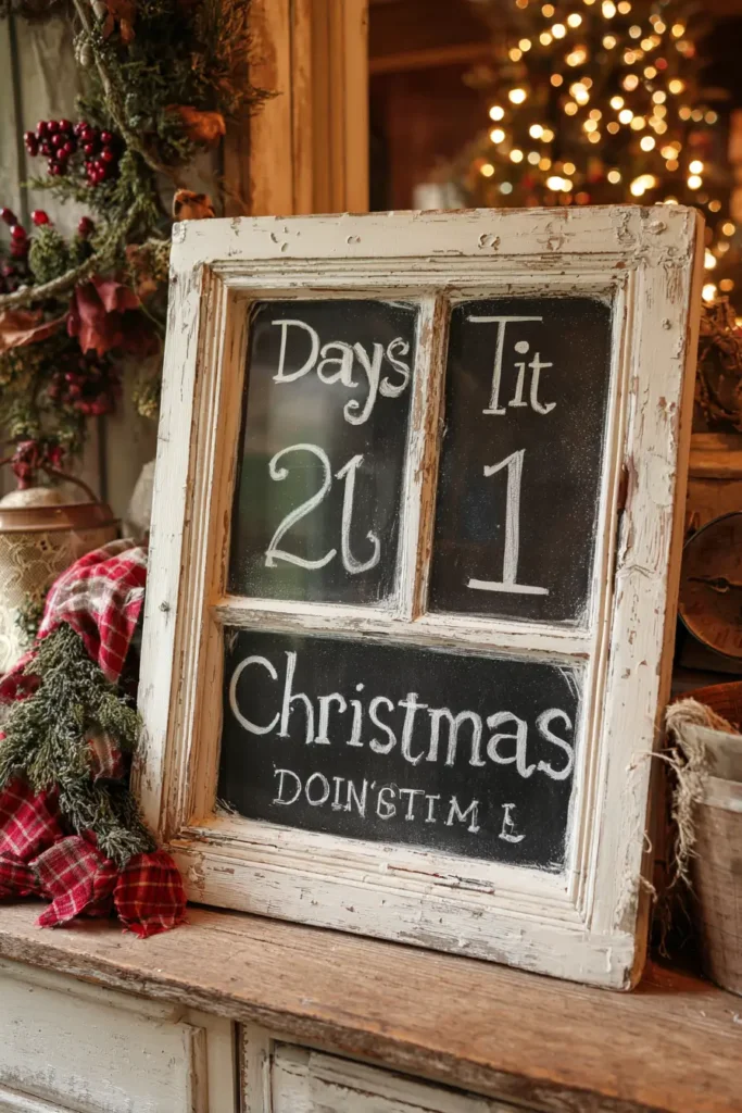 Chalkboard or Painted Window with a Countdown
