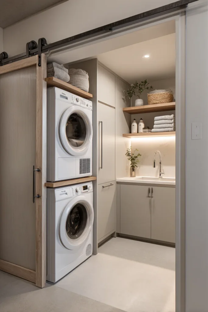 Create a Small Basement Laundry Room Setup