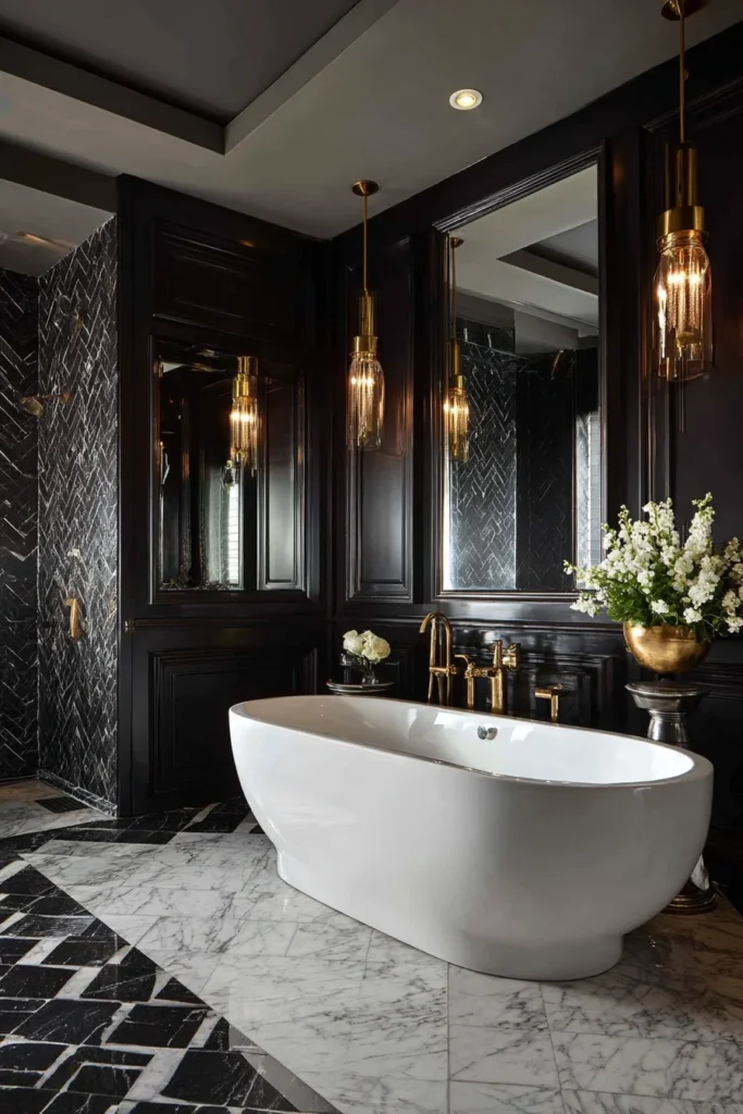 Luxury Black and White Bathroom Ideas for a High End Look