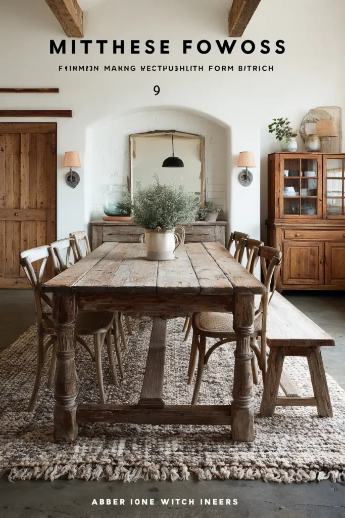 Mistake 9. Matching Farmhouse Furniture Sets