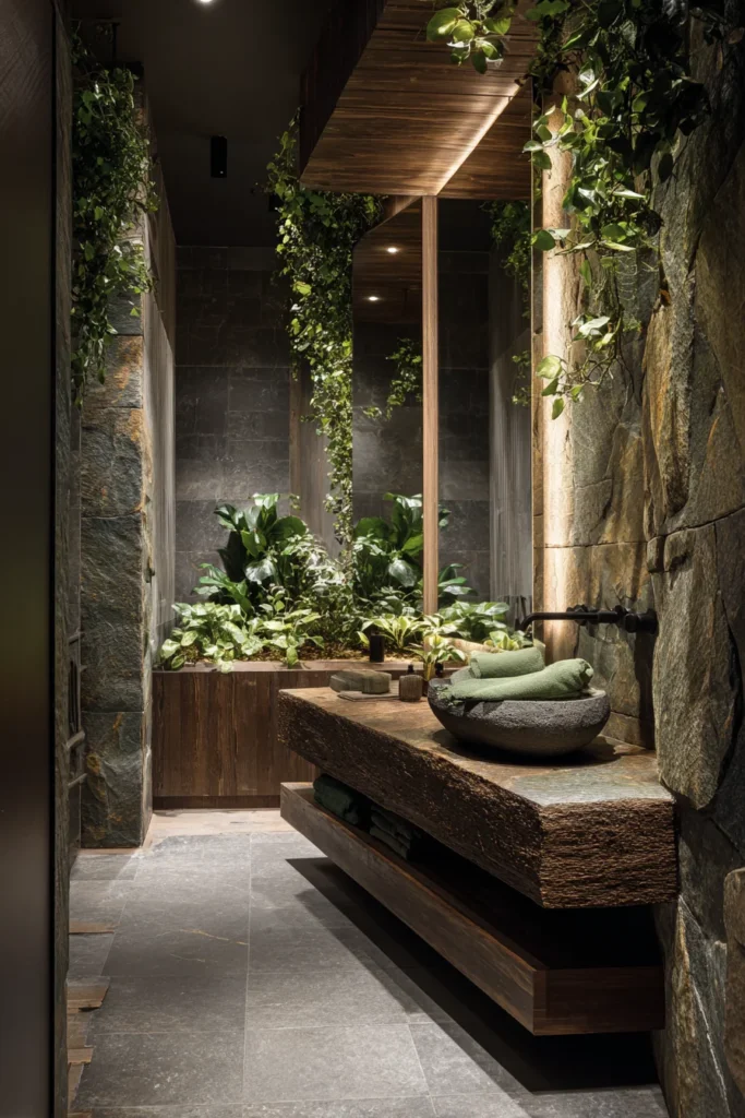 Nature Inspired Bathroom That Feels Fresh
