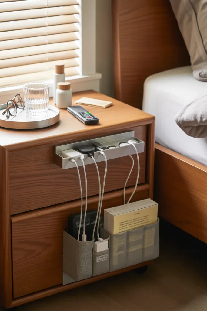 Nightstand Solutions That Tame Your Cords