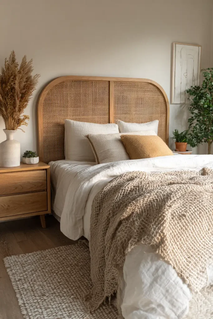 Number 7. Nathan James Rattan Headboard – Wayfair$139.